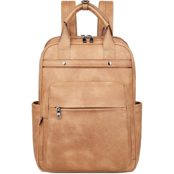 ❤️ Leather Laptop Backpack for Women Stylish Computer Back pacShoulder Bags - Picture 9 of 9